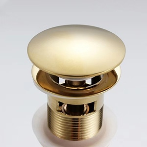 Thiết kế hiện đại vàng đồng bồn rửa lưu vực chất thải cống pop-up <span class=keywords><strong>drainer</strong></span> tràn nhà máy mạ crôm phòng tắm phù hợp drainers - Product Image 2