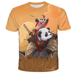 Profitez de la fraîcheur urbaine avec ce t-shirt pour homme à imprimé panda 3D, doté de détails qui brillent dans le noir, d'un tissu respirant et à séchage rapide. - Product Image 1