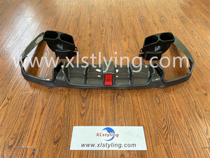Diffusore posteriore a labbro anteriore in fibra di carbonio con punte di scarico per Mercedes-Benz classe E <span class=keywords><strong>2016</strong></span> + <span class=keywords><strong>W213</strong></span> E63 Aero kit - Product Image 5
