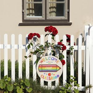 Bienvenidos a Nuestro Aula, Letrero de Madera para Puerta, Decoración de Regreso a Clases, Suministros para Maestros, Placa Redonda Colgante para Preescolar y Jardín de Niños - Product Image 6
