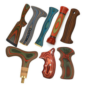 Fabrication de poignées tactiques en bois pour l'extérieur, pièces personnalisées, manche de tomahawk, tête de <span class=keywords><strong>canne</strong></span> de randonnée, porte-<span class=keywords><strong>moulinet</strong></span>, travail du bois stratifié - Product Image 6