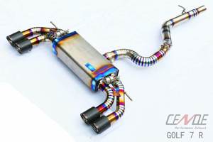 Embout pour tube silencieux d'échappement, en alliage de titane, adapté à la VW <span class=keywords><strong>Golf</strong></span> <span class=keywords><strong>R7</strong></span> (2010 — 2019) - Product Image 2