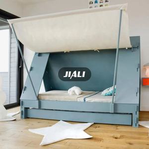 Meubles de chambre à coucher en bois multicolores pour enfants de 9 ans, ensemble de <span class=keywords><strong>lit</strong></span> pour enfants, <span class=keywords><strong>tipi</strong></span>, Camas pour enfants, <span class=keywords><strong>lit</strong></span> en forme de tente avec berceau - Product Image 2