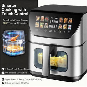 Freidoras de aire industriales comerciales de gran capacidad, 15 litros, 12L, 10L, máquina eléctrica de Metal de acero inoxidable sin aceite para restaurante - Product Image 5