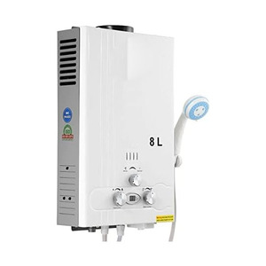Chauffe-<span class=keywords><strong>eau</strong></span> 8L <span class=keywords><strong>Gaz</strong></span> Propane LPG <span class=keywords><strong>Chaudière</strong></span> à <span class=keywords><strong>eau</strong></span> instantanée sans réservoir avec douche - Product Image 1