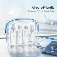 Sac de toilette en PVC transparent avec logo personnalisé, motif de fruits mignon, imperméable, pour le soin de la peau, le maquillage, les cosmétiques, pour femmes