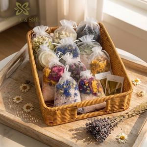 S&Soak Premium Care - Bolsitas <span class=keywords><strong>de</strong></span> Té para Baño con Hierbas Naturales <span class=keywords><strong>de</strong></span> Lavanda, Romero y Jazmín, Sales <span class=keywords><strong>de</strong></span> Epsom del Himalaya, Flores, Relajación Corporal, Cuidado <span class=keywords><strong>de</strong></span> la Piel - Product Image 1