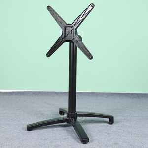 Popular Outdoor Furniture Cheap Price Bar Coffee <strong>Foldable</strong> Restaurant Garden Cast Aluminum Folding <strong>Tables</strong> Base <strong>Leg</strong> - Product Image 1