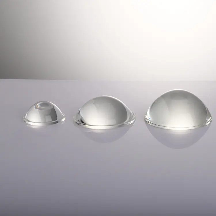 Lente de vidrio de borosilicato COB, luz óptica Led asférica, 45 - 60 - 90 - 120 grados, 100mm