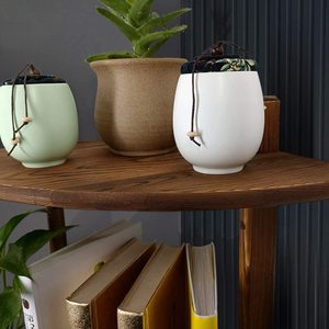 Wooden Corner Shelf 2 Tier <b>Wall</b> Mounted <b>Desk</b> Storage Rack For Plants Books Organization - Product Image 3