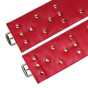 Esposas Acolchadas con Bloqueo para Principiantes, de Cuero de Microfibra, para Juegos Eróticos de BDSM para Adultos, Tienda de Dropshipping - Product Image 5