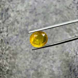 Saphir Jaune Naturel de Bangkok Certifié GIA 3,98 Ct, Coupe Ovale, Pierre Précieuse Libre pour Bague, Pendentif, Bijoux Fins - Product Image 1