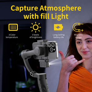 Ổn định téléphone Gimbal ổn định với ai Tracker điền ánh sáng cử chỉ kiểm soát khuôn mặt theo dõi không dây điều khiển từ xa - Product Image 5