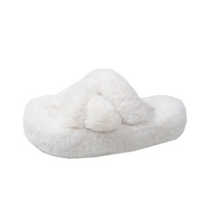 Sandalias de Moda Antideslizantes de Piel de Visón Real para Mujer, para Invierno, Verano, Primavera y Otoño, Pantuflas de Piel de Moda - Product Image 6