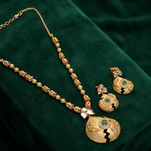 Collar de latón chapado en oro de estilo antiguo religioso ortodoxo clásico con diamante y Perla regalo de joyería de compromiso de boda - Product Image 1