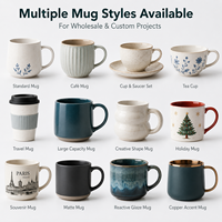 Taza de Cerámica Estilo Americano de 16 oz con Logotipo Personalizado, Tapa Hermética, Caja de Regalo, Apta para Lavavajillas y Microondas, Segura para Alimentos, para Negocios