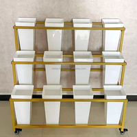 Présentoirs de magasin de fleurs artificielles en métal et PVC Offre Spéciale pour les supermarchés de magasins de balcon de couloir à la maison