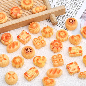 Mini pain nourriture jouets bricolage crème colle pinces à <span class=keywords><strong>cheveux</strong></span> trou chaussures boucles décoratif résine accessoires Nail Art breloque autocollant - Product Image 4