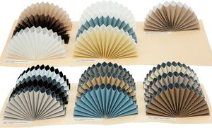 Stores alvéolaires horizontaux occultants modernes sans fil intégrés, imperméables, pour fenêtres françaises, en <span class=keywords><strong>tissu</strong></span> plastique, prix usine - Product Image 5