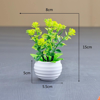 Mini Bonsaï Artificiel en Pot, Plante Artificielle, Verdure Créative pour la Maison et le Bureau, Décoration de Table, Jardin en Plastique Réaliste, Vente en Gros, Nouveauté