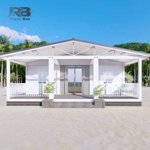 บ้านสำเร็จรูปแบบตู้คอนเทนเนอร์ขนาด 20 ฟุต รุ่น Rapid <span class=keywords><strong>Box</strong></span> <span class=keywords><strong>2</strong></span> ห้องนอน <span class=keywords><strong>3</strong></span> ห้องนั่งเล่น หรูหรา พกพาได้ ขยายได้ - Product Image 2