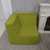 Canapé-lit de salon modulaire de style moderne de luxe haut de gamme personnalisé chaise en mousse rembourrée de tissu de couleur unie saine salon