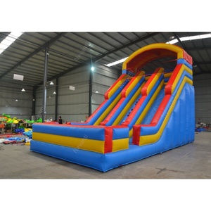 Trẻ em PVC lâu đài Inflatable trượt cho ngoài trời tương tác vui vẻ cho nhà trường trung tâm mua sắm trượt nước sản phẩm - Product Image 1