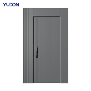 Puerta de Seguridad Antibalas Moderna de Aleación de Aluminio y Zinc con <span class=keywords><strong>Apertura</strong></span> Push-<span class=keywords><strong>Pull</strong></span> para Uso Exterior en Villas y Pasillos - YUDON DOOR - Product Image 1