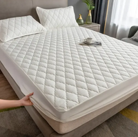 Protège-matelas lavable en coton doux et confortable, sans bruit, couvre-matelas imperméable