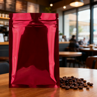 Feuille d'aluminium de qualité alimentaire à faible quantité minimale de commande plat pour pochette barrière 3 joint latéral sac de Sachet de thé étanche à l'humidité PE petit paquet d'échantillon sous vide