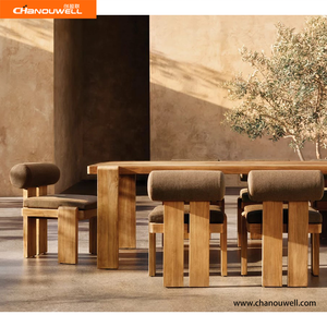 Vendite dirette della fabbrica <span class=keywords><strong>tavolo</strong></span> da pranzo <span class=keywords><strong>in</strong></span> <span class=keywords><strong>Teak</strong></span> minimalista per uso esterno giardino giardino Hotel perfetto per riunioni eleganti - Product Image 5