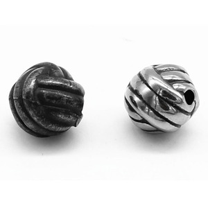 yunnique Cuentas espaciadoras redondas de acero inoxidable chapadas para la fabricación de joyas 6 mm GZY-316-57 - Product Image 1