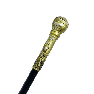 Bâton de randonnée extérieur en alliage d'aluminium noir S045YBL, canne de magicien style britannique, accessoire - Product Image 3