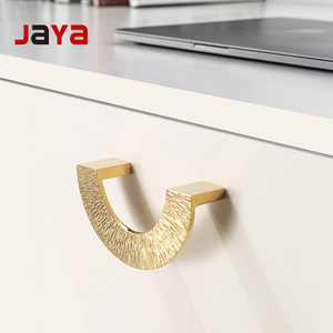 Jaya Pháp Brass Xử Lý Vàng Sáng Lỗ Duy Nhất Ngăn Kéo Và Tủ Tủ Quần Áo Cửa Xử Lý Đồ Nội Thất Sang Trọng Xử Lý - Product Image 1