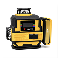 Niveau laser industriel S59-LG12Q à 12 lignes, faisceau vert 3D, auto-nivelant 360°, pour pose de carrelage et nivellement mural, avec batterie au lithium
