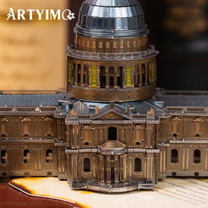 ARTYIMO Cathédrale de Saint-<span class=keywords><strong>Paul</strong></span>, Puzzle 3D en métal, Modèle architectural, Kit d'assemblage de blocs de construction, Journée de <span class=keywords><strong>la</strong></span> Terre, Noël, Vente en gros - Product Image 2