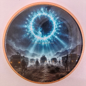 Pièces de monnaie en cuivre sur mesure, artisanat métallique, pièce de monnaie en cuivre pur .999 de 1 once, design OVNI extraterrestre, lingot de cuivre pour cadeaux souvenirs - Product Image 4