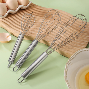 8/10/12 inch trứng thép không gỉ Beater cầm tay <span class=keywords><strong>Whisk</strong></span> kem bọt Maker trứng máy xay sinh tố Nhà Bếp Nấu ăn nướng tiện ích - Product Image 3