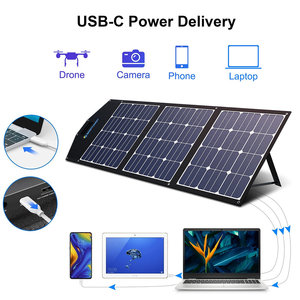 ACOPower 240W โมโนคริสตัลไลน์แผงโซลาร์เซลล์แบบพับได้ ProteusX 20A ตัวควบคุมการชาร์จ HT-PVM20AH แบบพกพาเป็นมิตรกับสิ่งแวดล้อมสีดำเอซีโอพาวเวอร์ - Product Image 3