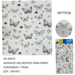 Pegatinas de pared de mariposa decorativas 70x77cm Calcomanías Decoraciones adhesivas Durable Elegante Premium - Product Image 1