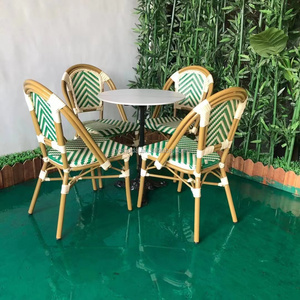 <span class=keywords><strong>Chaise</strong></span> en rotin français canne à Offre Spéciale Mobilier d'extérieur pour restaurant <span class=keywords><strong>bar</strong></span> café Bistrot <span class=keywords><strong>parisien</strong></span> Chaises et ensemble de table - Product Image 2