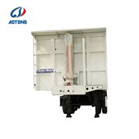 Semi-remorque benne basculante hydraulique robuste de qualité supérieure, 100 tonnes, 40 mètres cubes, 3/4 essieux, à benne arrière, à vendre