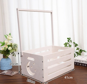 Cesta y Caja de Almacenamiento de Madera Ecológica con Asa Ajustable, Caja de Regalo Multifuncional para Artículos de Limpieza, Marca Anfo, Shandong - Product Image 2