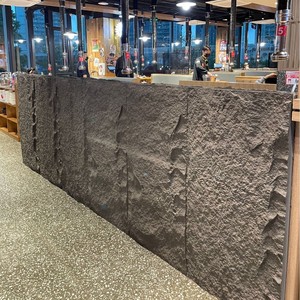 Panel de pared de cuero PU con diseño de piedra de hongo, piedra cultural ligera, para interior, con orificios, simulación 3D, venta al por mayor - Product Image 5