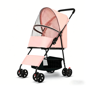 <span class=keywords><strong>Poussette</strong></span> pour animaux de compagnie de haute qualité pour chiens et chats, pliage facile avec doublure amovible - Product Image 1