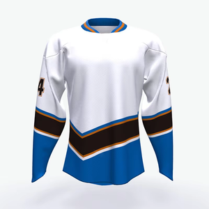 도매 저렴한 최고의 가격 100% 폴리 에스터 빈 청소년 팀 연습 아이스 하키 저지 - Product Image 4