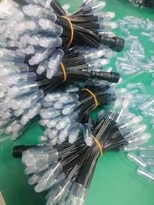 (USA Cổ Phiếu) 12mm 50ct DC12V 0.5W RGB <span class=keywords><strong>Bullet</strong></span> <span class=keywords><strong>pixel</strong></span> đèn với xconnector và 4 ''khoảng cách - Product Image 3