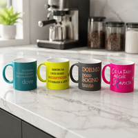 Mug en céramique chauffant par sublimation fait main, coffret cadeau de Noël, couleurs personnalisables, logo, compatible micro-ondes et lave-vaisselle