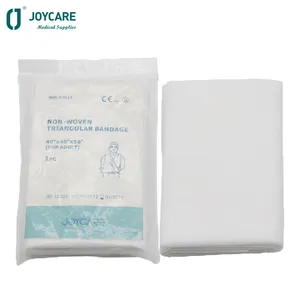 CE ISO Chidren Adult 30 40 gsm First Aid Medical Dressing Cotton Gauze Shoulder Triangle Triangular Bandage with 2 safety pins