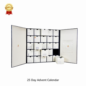 <span class=keywords><strong>Calendrier</strong></span> de l'<span class=keywords><strong>avent</strong></span> personnalisé de luxe pour cosmétiques et <span class=keywords><strong>bijoux</strong></span> Poignée d'impression en relief Utilisation du cadre photo - Product Image 2